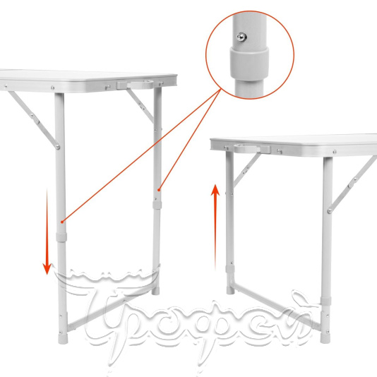 Стол складной для пикника алюминиевый (T-21407/1-A-1) без чехла (пр-во Тонар)  