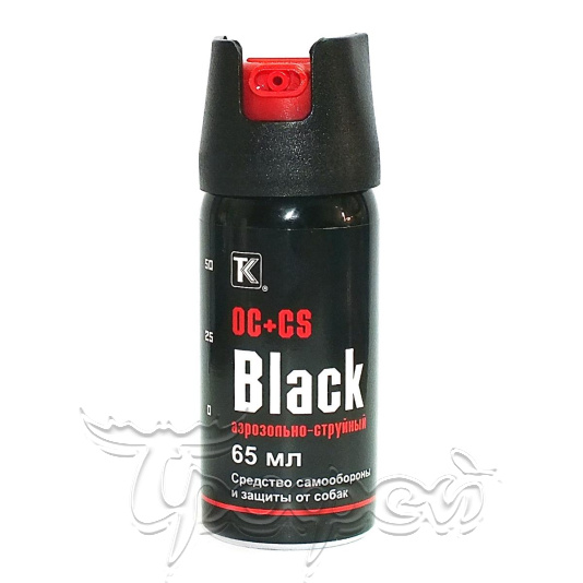 Баллончик газовый Black, 65 мл (OC+CS) 