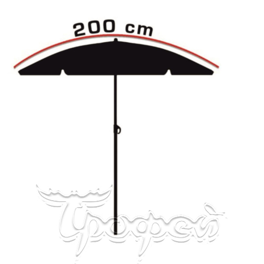 Зонт пляжный прямой HS-200-1  