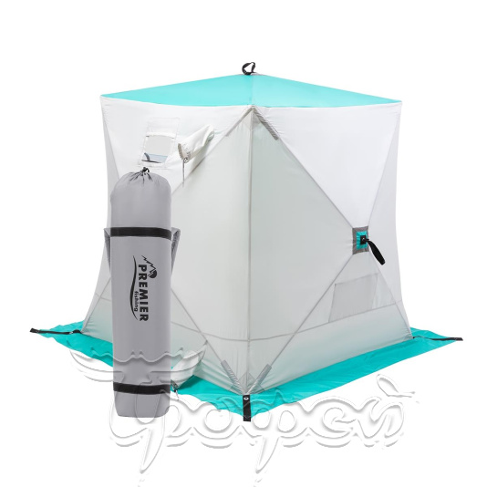 Палатка зимняя Куб 1,5х1,5 biruza/gray 