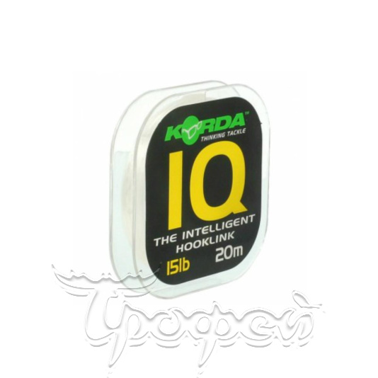 Поводковый материал Korda IQ Fluoracarbon 15lb 20м (KIQ15) 