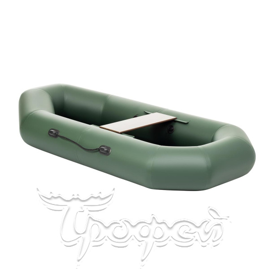 Лодка Бриз 190 (гребки + жесткое сиденье) зеленый Тонар