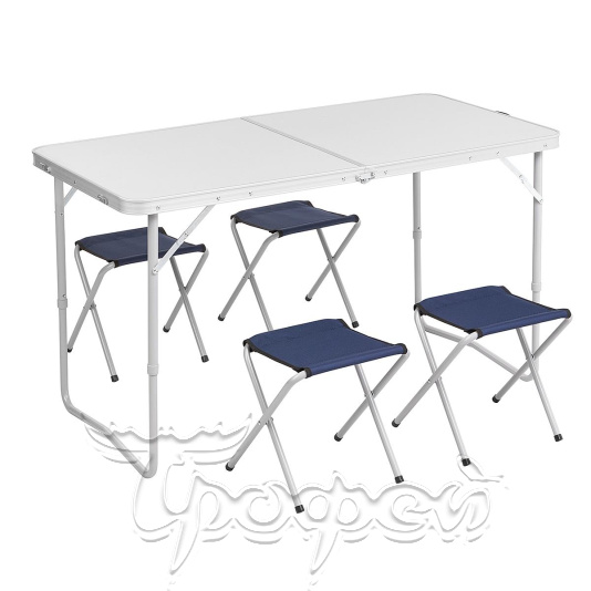 Набор мебели, стол + 4 табурета, в чехле (T-PR-FS-60x120+4-1) 