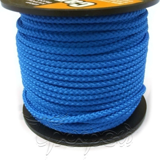 Шнур плетеный КЕМПИНГ  2,0 мм, 80 кг, 50 м, синий, катушка 