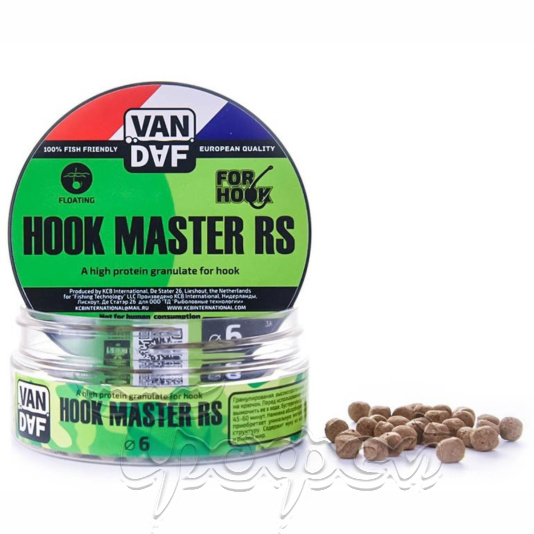 Гранулы для насадки Hook Master RS 6мм 150мл VAN DAF (VD-076) 