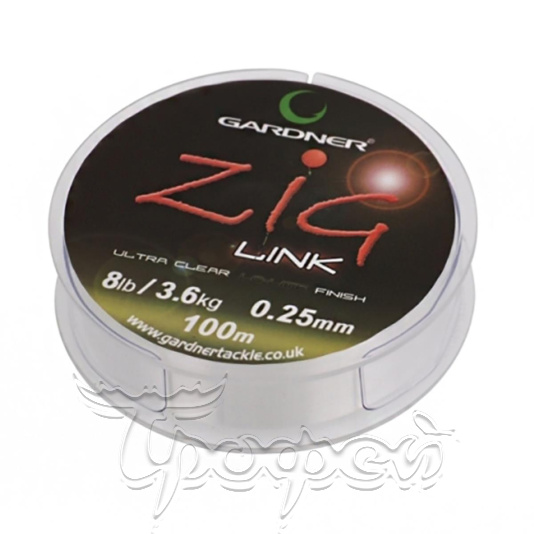 Поводковый материал ZIG LINK 8lb CLEAR 3.6 кг, XZL8C 
