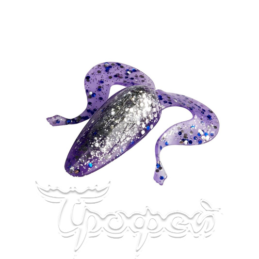 Лягушка Frog 2,56"/6,5 см Silver Sparkles & Fio (HS-21-036-N) 