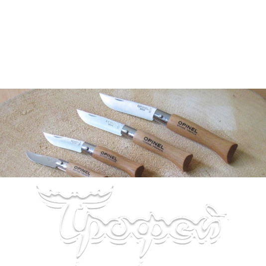 Нож складной №3 VRI Tradition Inox (нерж. сталь, рукоять бук, длина клинка 4 см) (0010712) 