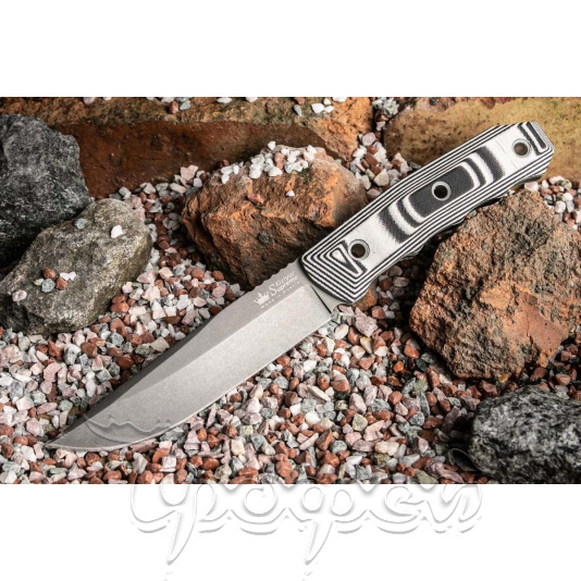 Нож туристический Echo AUS-8 TW (Tacwash, G10, Ножны кайдекс)  