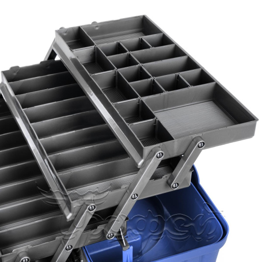 Ящик для инструментов трехполочный синий 